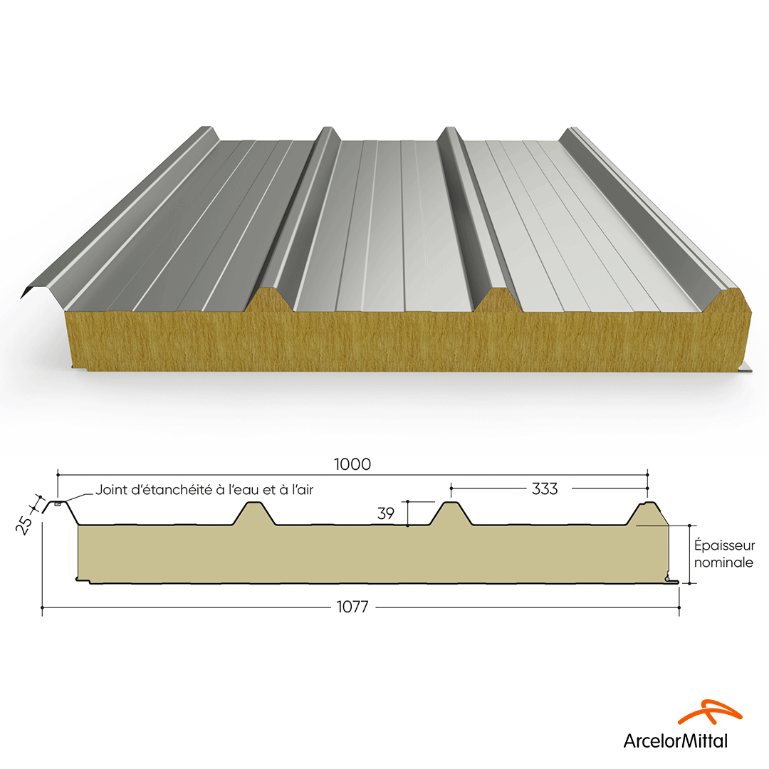 Panneaux sandwich de couverture Maukatherm T iQ+ pour Toiture